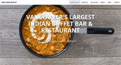 Desktop Screenshot of newindiabuffet.com